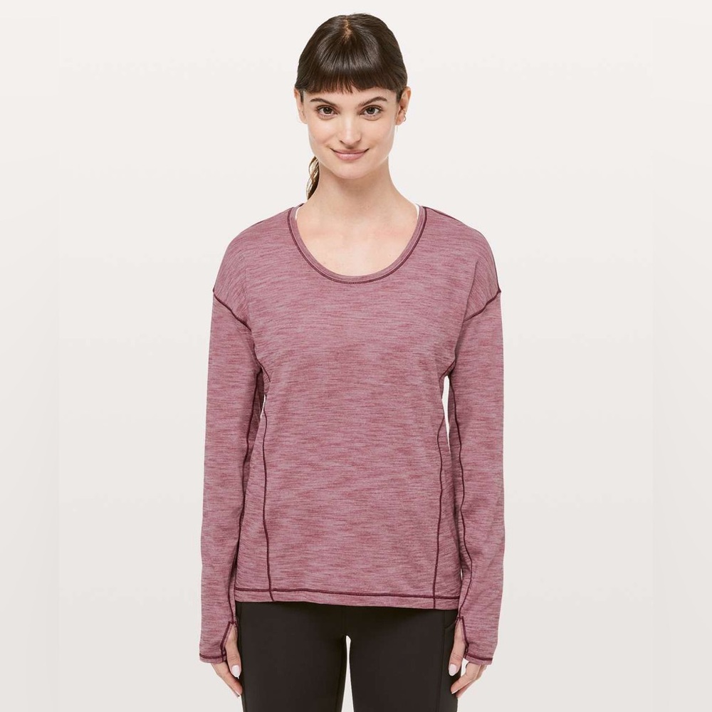 Lululemon Sweat Embrace Long Sleeve Tshirt